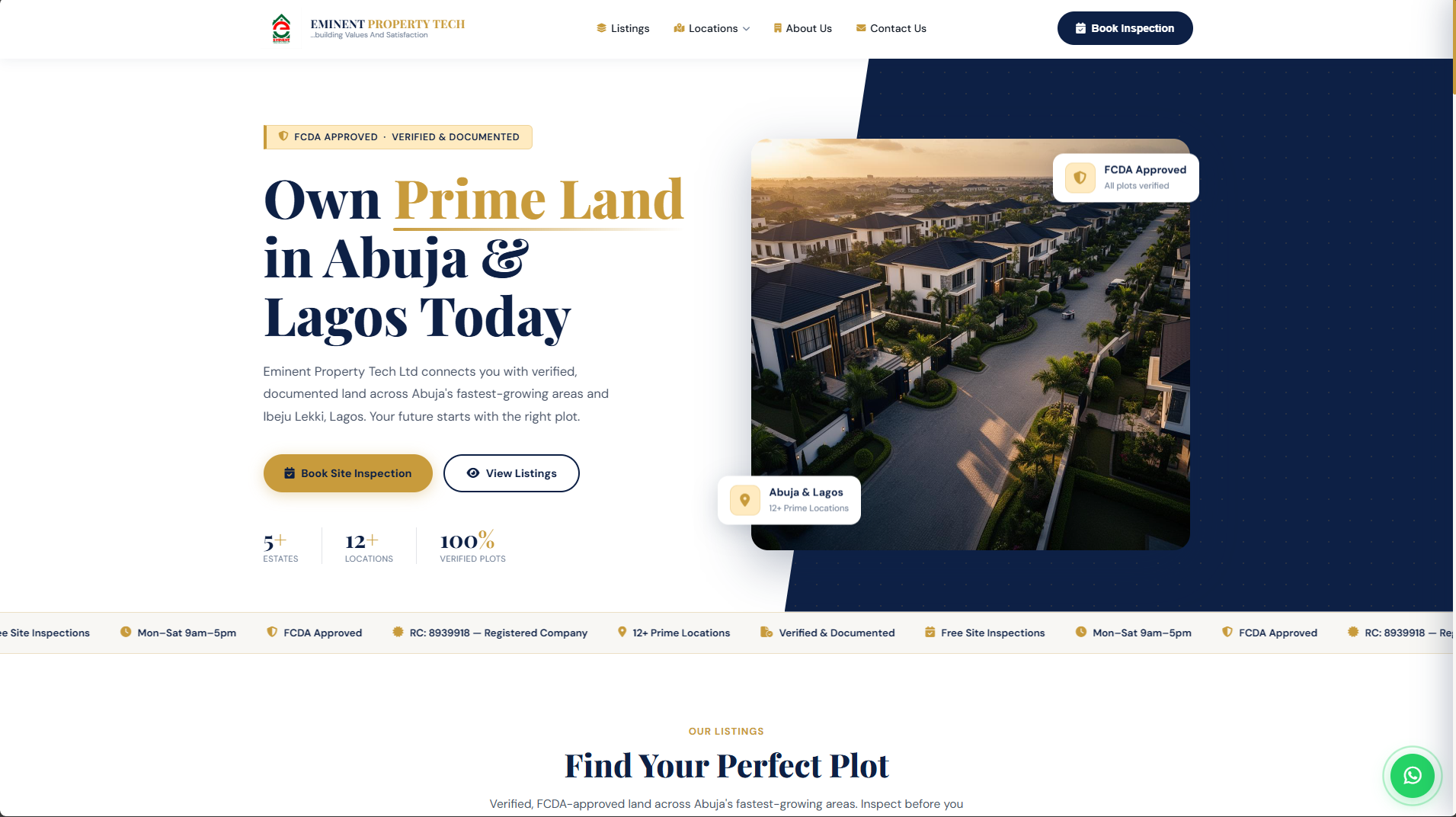 Eminent Property Tech website screenshot